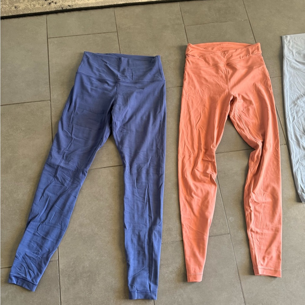 Lululemon leggings 4 pair size 8
